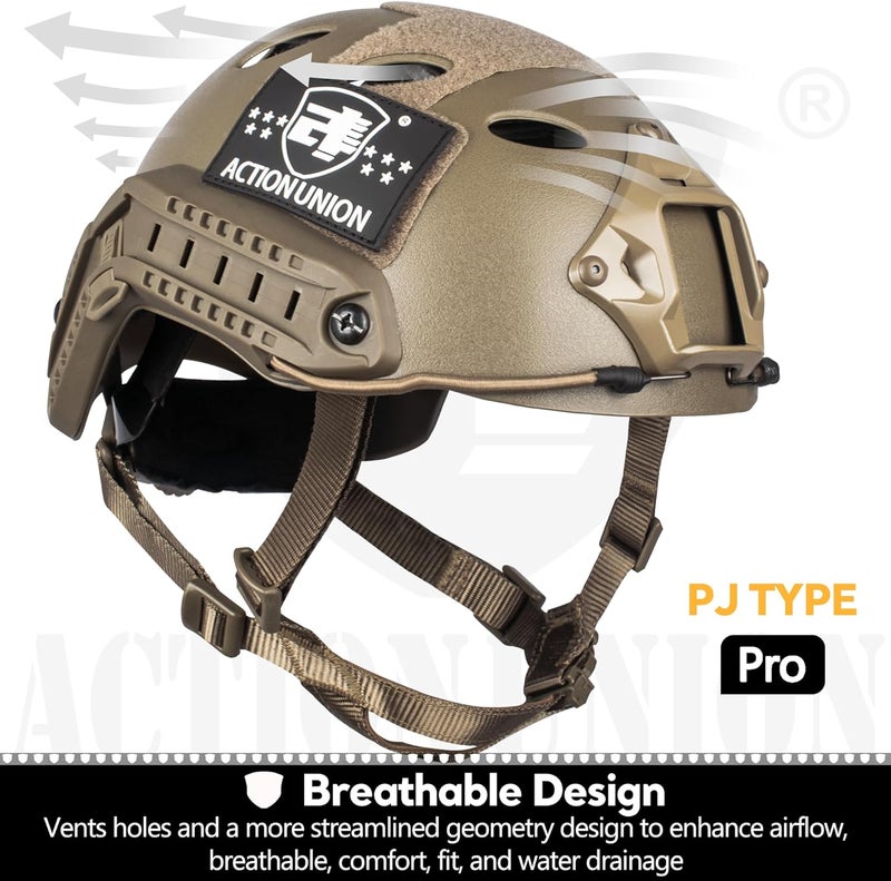 ACTIONUNION Airsoft Helmet Pro Set PJ Type Tactical Paintball Helmet - Image 4